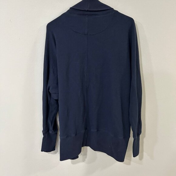 Abercrombie & Fitch Navy Blue Open Front Cardigan Women's Size Medium Large - Picture 3 of 3